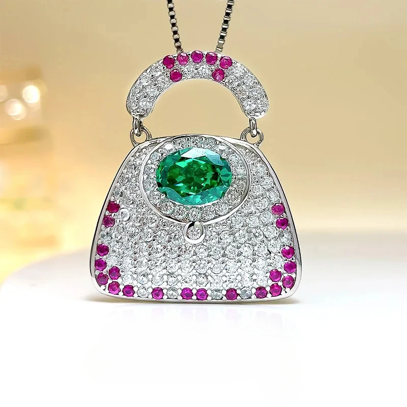 European and American Creative Precision Handbag Pendant Imported S925 Silver New Hot Selling Temperament Engagement Jewelry
European and American Creative Precision Handbag Pendant Imported S925 Silver New Hot Selling Temperament Engagement Jewelry