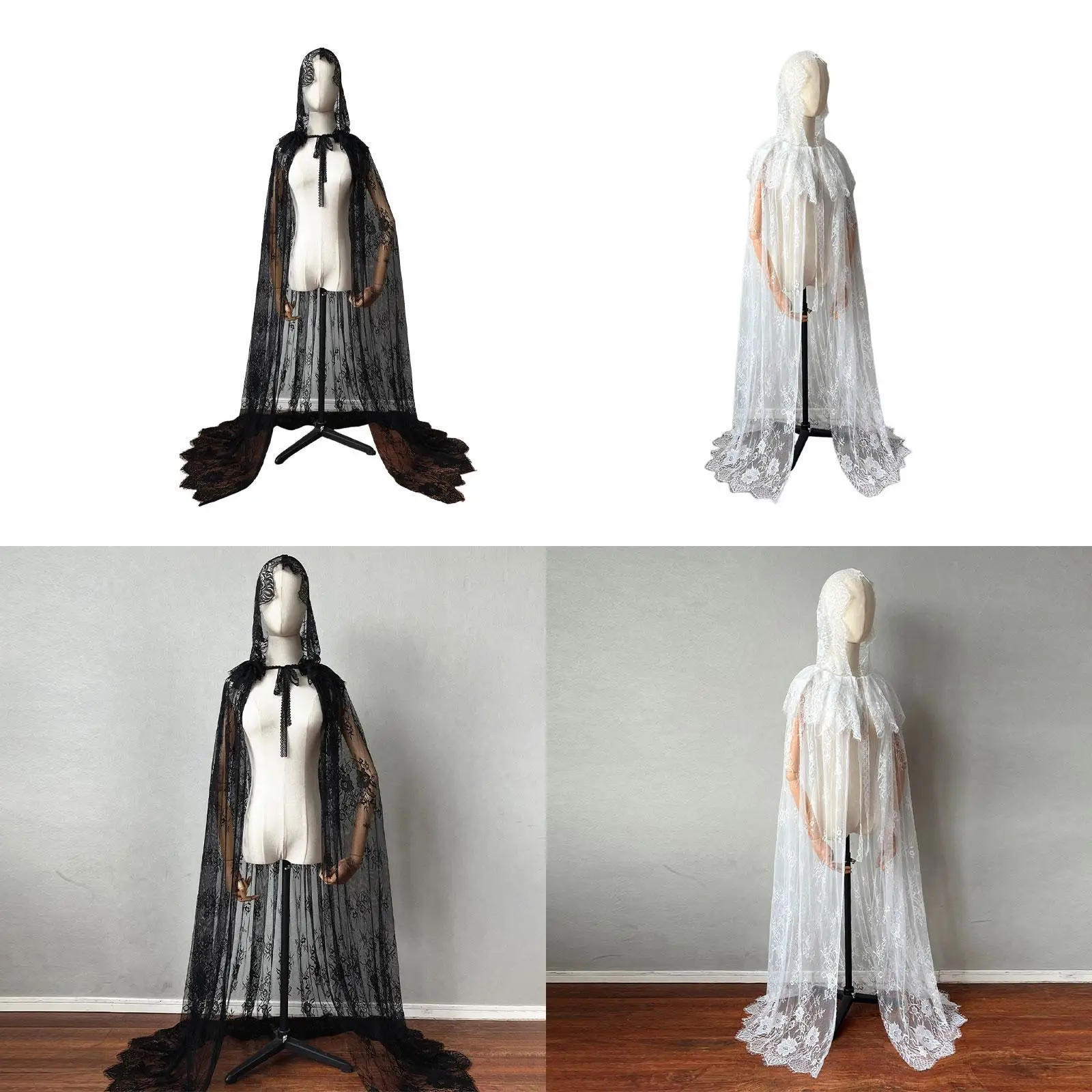 Hooded Cloak Long Lace Cape for Adult Christmas Halloween Cloak Costumes Hooded
Hooded Cloak Long Lace Cape for Adult Christmas Halloween Cloak Costumes Hooded