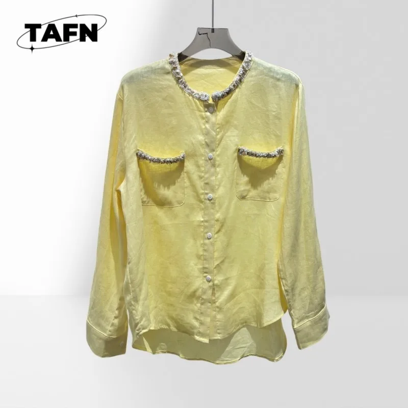 Beautiful High Street Simple Graceful All-Match Fashion Comfortable Women's Lace Shirt Long Sleeve Elegant Blouse AF2307
Beautiful High Street Simple Graceful All-Match Fashion Comfortable Women's Lace Shirt Long Sleeve Elegant Blouse AF2307