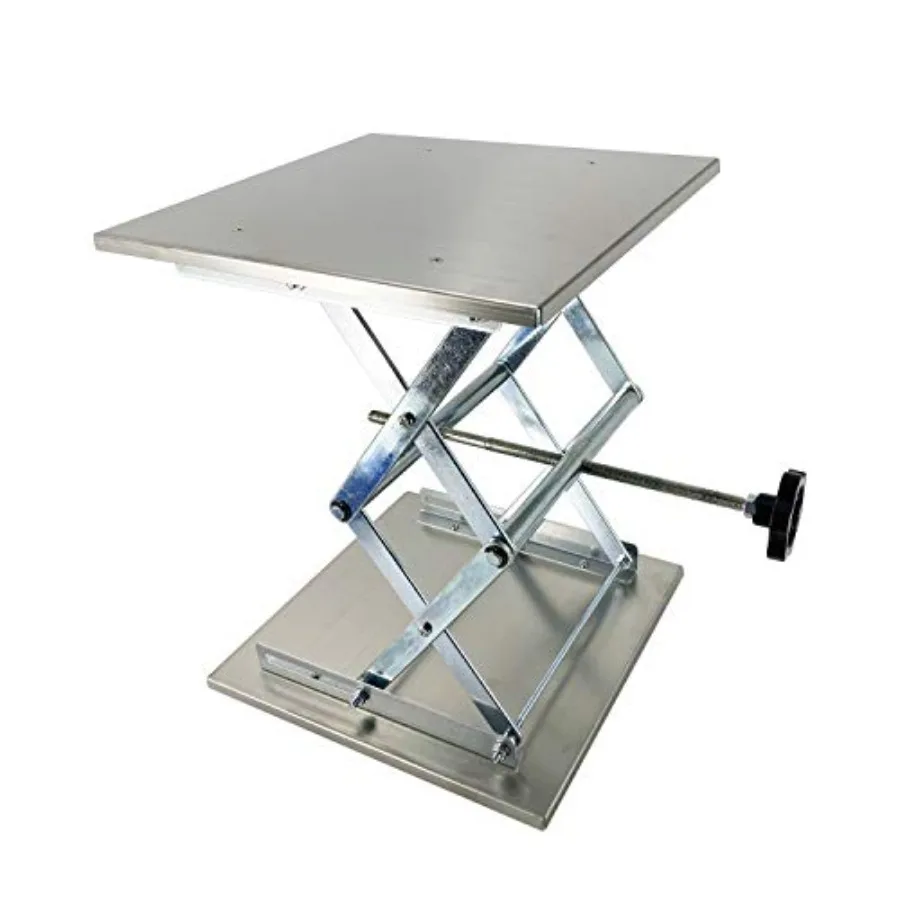 R Lab Jack Lift Scissor Table Stainless Steel 12"x12"x18" Max Load 55 lbs/25kg
R Lab Jack Lift Scissor Table Stainless Steel 12"x12"x18" Max Load 55 lbs/25kg