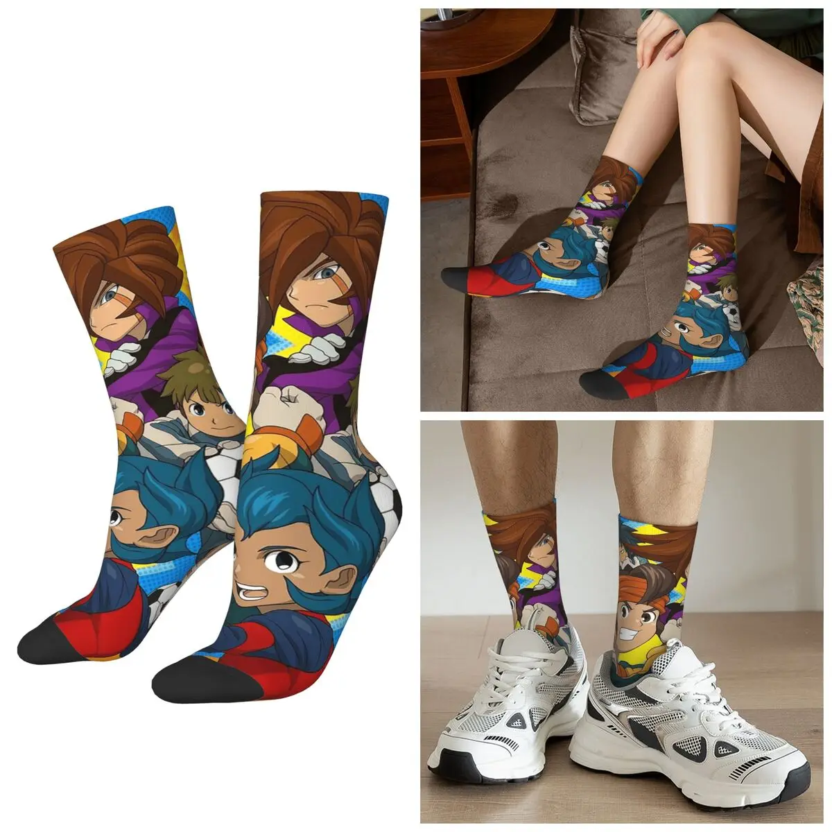 Всесезонные носки Inazuma Eleven Victory Road в стиле аниме Harajuku, спортивные носки средней длины, повседневные чулки для мужчин и женщин, подарки
Всесезонные носки Inazuma Eleven Victory Road в стиле аниме Harajuku, спортивные носки средней длины, повседневные чулки для мужчин и женщин, подарки