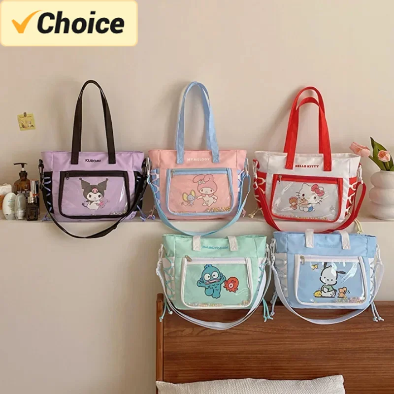 Anime Sanrio Hello Kitty Kuromi Shoulder Bags Hangyodon Crossbody Bag Cartoon High Capacity Tote Girly Heart Travel Storage Bag
Anime Sanrio Hello Kitty Kuromi Shoulder Bags Hangyodon Crossbody Bag Cartoon High Capacity Tote Girly Heart Travel Storage Bag