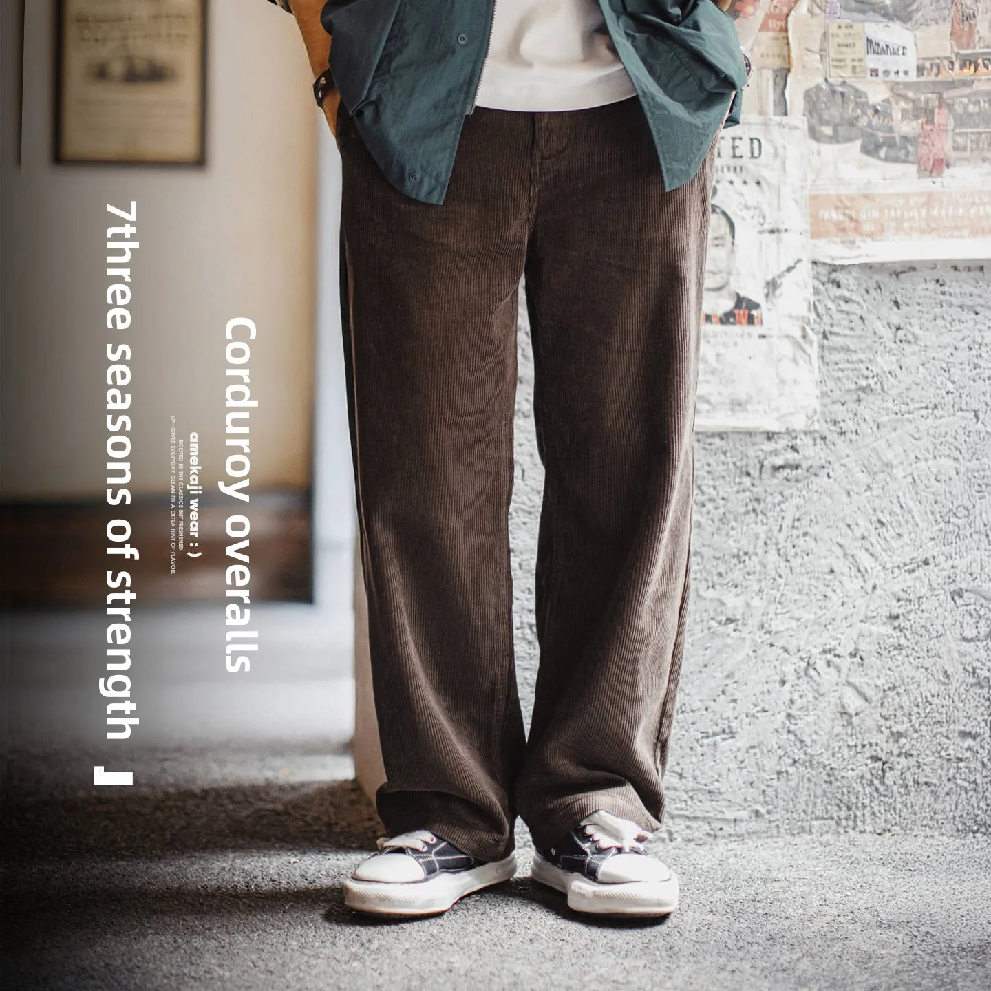 Maden Men's Thiened Corduroy Casual Pants Autumn Winter Straight Leg Drapey Wide Leg Long Trousers Retro American Workwear
Maden Men's Thiened Corduroy Casual Pants Autumn Winter Straight Leg Drapey Wide Leg Long Trousers Retro American Workwear