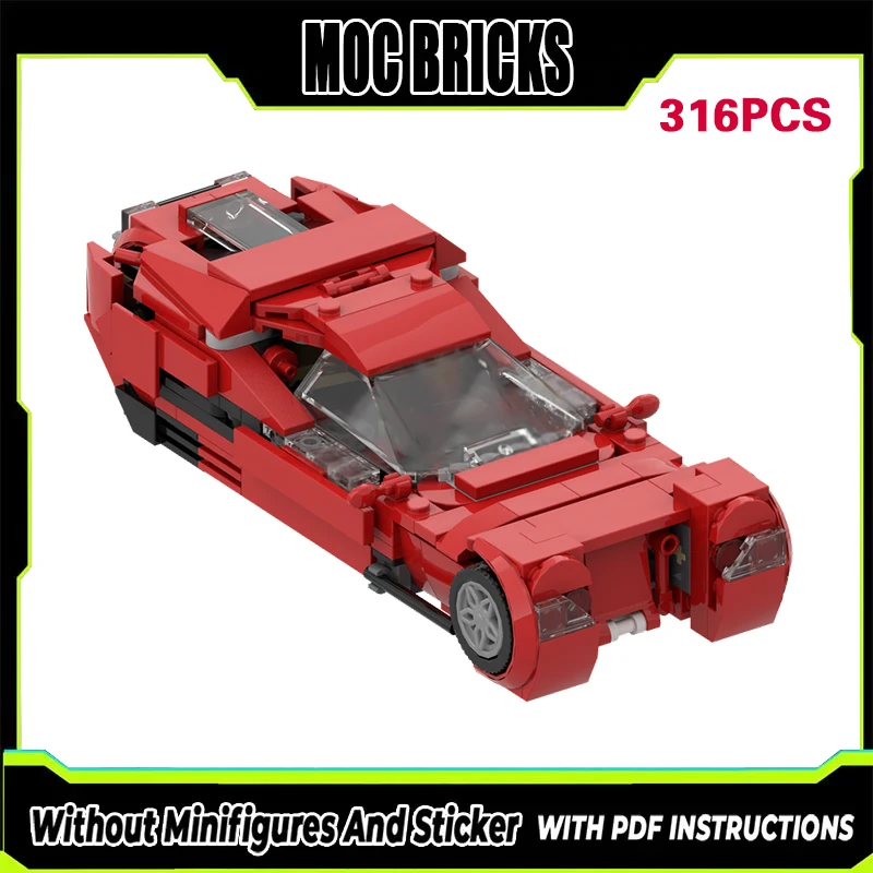 Speed Racing Car Model MOC Building Bricks F40 Red Flying Vehicle Modular Technology Gifts Holiday Assemble Children Toys Suit
Speed Racing Car Model MOC Building Bricks F40 Red Flying Vehicle Modular Technology Gifts Holiday Assemble Children Toys Suit