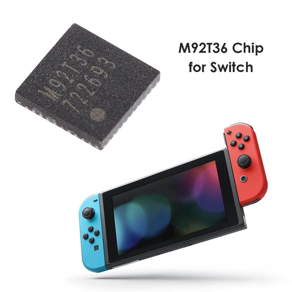 Замена микросхемы управления питанием M92T36 для материнской платы Nintendo Switch, запасные части
Замена микросхемы управления питанием M92T36 для материнской платы Nintendo Switch, запасные части