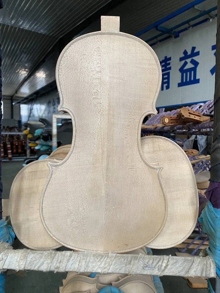 4/4 violin semi-finished product, with the body and upper half made of European maple and fir wood
4/4 violin semi-finished product, with the body and upper half made of European maple and fir wood