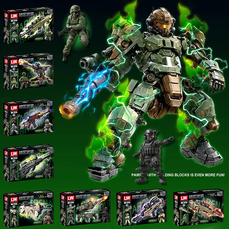 7255 Mech Robot Building Block Gun Children's Educational Assembled Model Boy Toy Gift
7255 Mech Robot Building Block Gun Children's Educational Assembled Model Boy Toy Gift