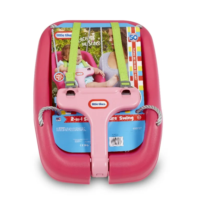 Little Tikes 2-in-1 Snug and Secure Swing, High Back Swing, Magenta
Little Tikes 2-in-1 Snug and Secure Swing, High Back Swing, Magenta