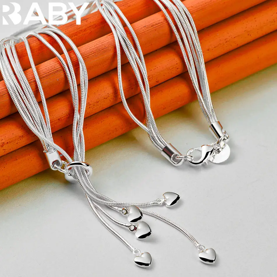 ALISUN 925 Sterling Silver 44cm Little Love Tassel Necklace For Women Anniversary Gift Popular Wild Fashion Romantic Jewelry
ALISUN 925 Sterling Silver 44cm Little Love Tassel Necklace For Women Anniversary Gift Popular Wild Fashion Romantic Jewelry