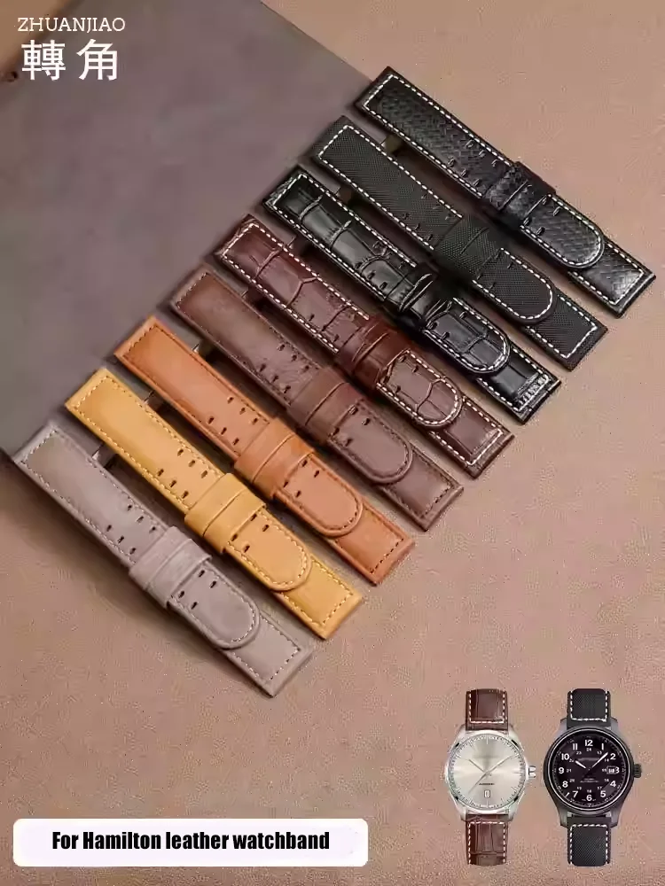 Suitable for Hamilton Khaki Field Aviation Genuine leather Nylon Carbon fiber Grain watch strap 20 22MM waterproof watch band
Suitable for Hamilton Khaki Field Aviation Genuine leather Nylon Carbon fiber Grain watch strap 20 22MM waterproof watch band