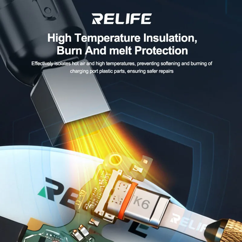 RELIFE TK6 Charging Port Heat Shield Ultra Thin 0.2mm Fit Smooth Plugging for iPhone 15 16 17 Samsung S24 Type C Hot Air Rework
RELIFE TK6 Charging Port Heat Shield Ultra Thin 0.2mm Fit Smooth Plugging for iPhone 15 16 17 Samsung S24 Type C Hot Air Rework