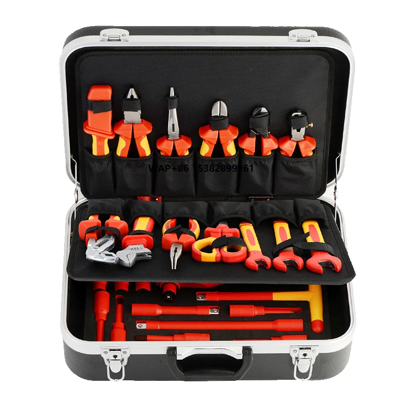 42pcs Auto Repair Tool VDE Insulated Suit 1000V Combination Pliers Screwdriver Open End Wrench
42pcs Auto Repair Tool VDE Insulated Suit 1000V Combination Pliers Screwdriver Open End Wrench