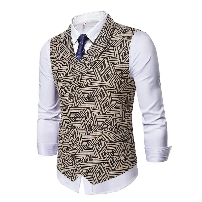 2023 Autumn/Winter New Men's Fashion Green Fruit Collar Double Breasted Casual Fit Suit Collar Vest
2023 Autumn/Winter New Men's Fashion Green Fruit Collar Double Breasted Casual Fit Suit Collar Vest