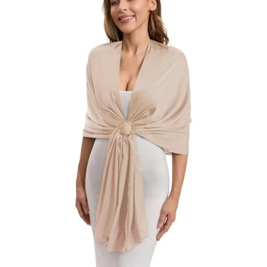 Satin Shawl Wraps for Women with Free Buckle Evening Dresses Wedding Bridal Party Silky Shawl Scarf Formal Cover Up
Satin Shawl Wraps for Women with Free Buckle Evening Dresses Wedding Bridal Party Silky Shawl Scarf Formal Cover Up