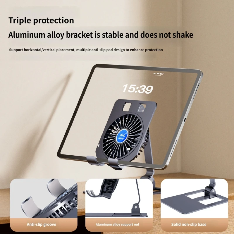 2025 New Lightweight Aluminum Phone Tablets Cooling Pad 3200RPM Fan Efficient Heat Dissipation Foldable For Travel And Offices
2025 New Lightweight Aluminum Phone Tablets Cooling Pad 3200RPM Fan Efficient Heat Dissipation Foldable For Travel And Offices