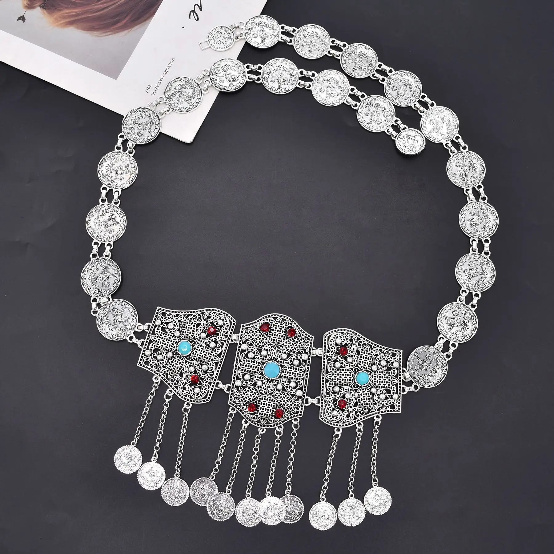 Waist Chain Vintage Hollow Coin Fringe Belly Dance Gold Belt Women Exaggerated One Size
Waist Chain Vintage Hollow Coin Fringe Belly Dance Gold Belt Women Exaggerated One Size