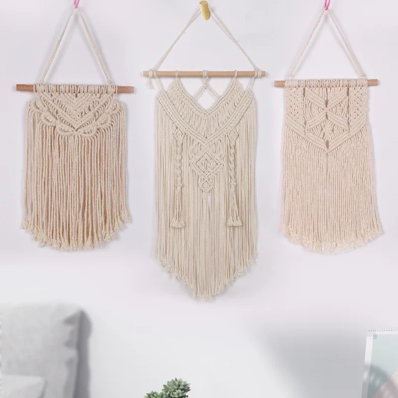 Bohemian Style Cotton Rope Tapestry Artistically Handwoven Bedroom Living Room Wall Decor Indoor Outdoor Creative Rope Craft
Bohemian Style Cotton Rope Tapestry Artistically Handwoven Bedroom Living Room Wall Decor Indoor Outdoor Creative Rope Craft