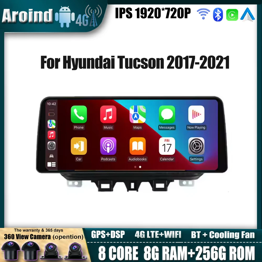 12.3 Inch Navigation GPS Carplay Android Auto For Hyundai Tucson 2017-2021 IPS Screen Multimedia Video Player 4G LTE wifi
12.3 Inch Navigation GPS Carplay Android Auto For Hyundai Tucson 2017-2021 IPS Screen Multimedia Video Player 4G LTE wifi