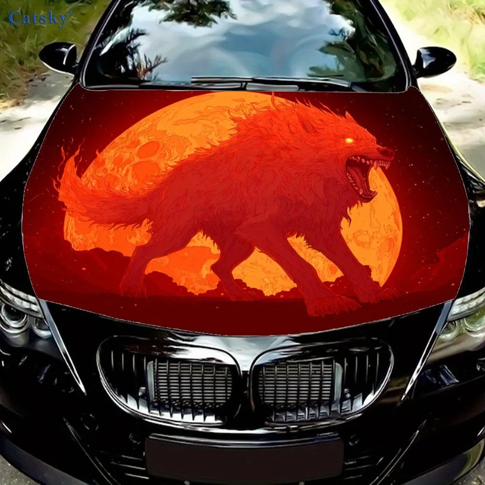 Red Giant Wolf Car Hood Sticker-All-Weather, UV-Resistant, Easy Application & Removal-Compatible With Most Vehicles-Automotive E
Red Giant Wolf Car Hood Sticker-All-Weather, UV-Resistant, Easy Application & Removal-Compatible With Most Vehicles-Automotive E
