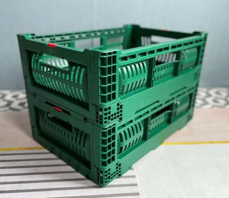 Customized Green Color Sturdy Reusable 500x330x170 Mm Collapsible And Stackable Plastic Vented Type Storage Crate Basket
Customized Green Color Sturdy Reusable 500x330x170 Mm Collapsible And Stackable Plastic Vented Type Storage Crate Basket