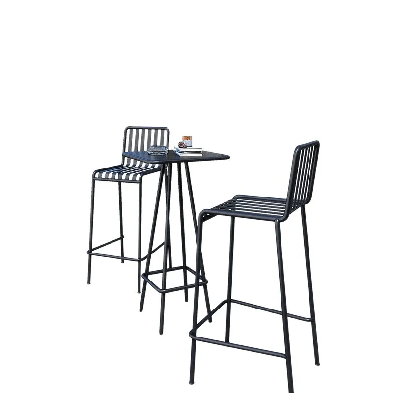 Outdoor wrought iron high table chair courtyard garden patio lounge back chair
Outdoor wrought iron high table chair courtyard garden patio lounge back chair