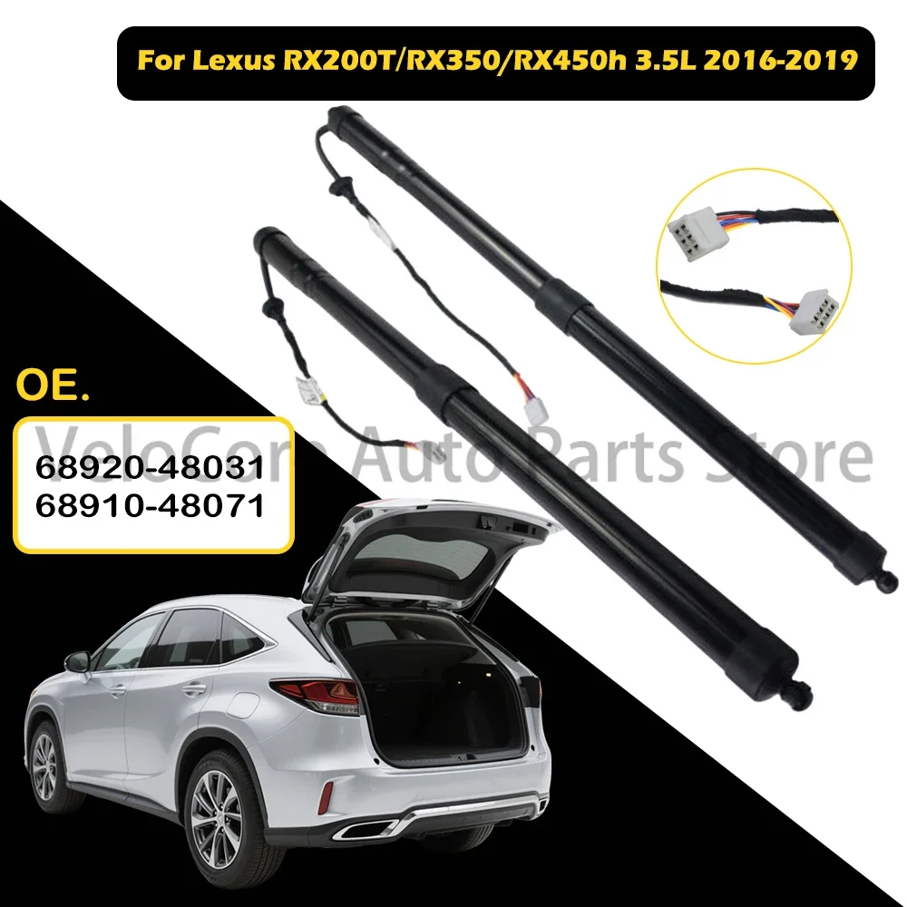 OEM-Grade Electric Tailgate Struts Precision Fit For Lexus RX350/RX450h 2016-2019 - 68910-48071/68920-48031,Quiet & Rustproof
OEM-Grade Electric Tailgate Struts Precision Fit For Lexus RX350/RX450h 2016-2019 - 68910-48071/68920-48031,Quiet & Rustproof