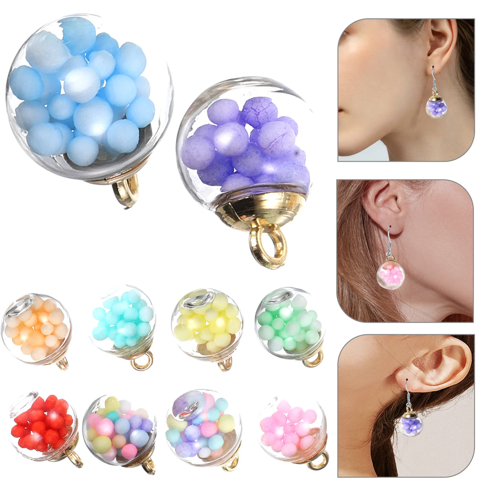 10Pcs Glass Balls Charms Clear Hanging DIY Pendants Jewelry Making Earrings Necklace Keychain Findings Glass Balls Charm
10Pcs Glass Balls Charms Clear Hanging DIY Pendants Jewelry Making Earrings Necklace Keychain Findings Glass Balls Charm