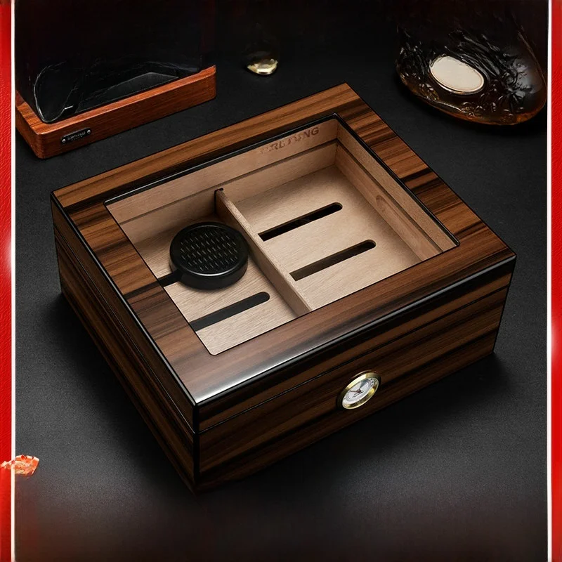 CIGARLOONG Cigar Box Cedar Wood Double Layer Design Large Capacity Humidification Box CA24AR1 Wooden Smoke Case Storage
CIGARLOONG Cigar Box Cedar Wood Double Layer Design Large Capacity Humidification Box CA24AR1 Wooden Smoke Case Storage