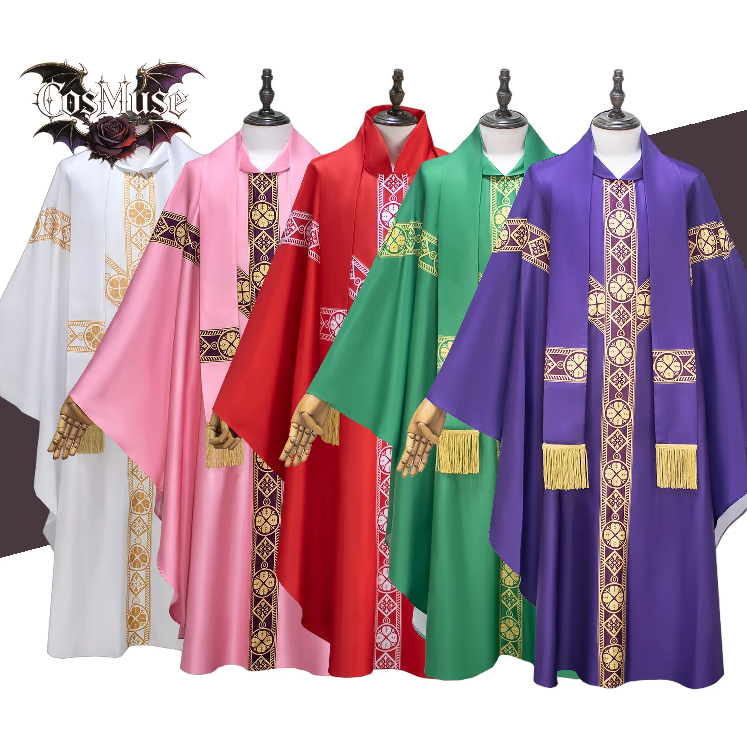 Vestments Celebrant Chasuble Cosplay Robe Halloween Party
Vestments Celebrant Chasuble Cosplay Robe Halloween Party