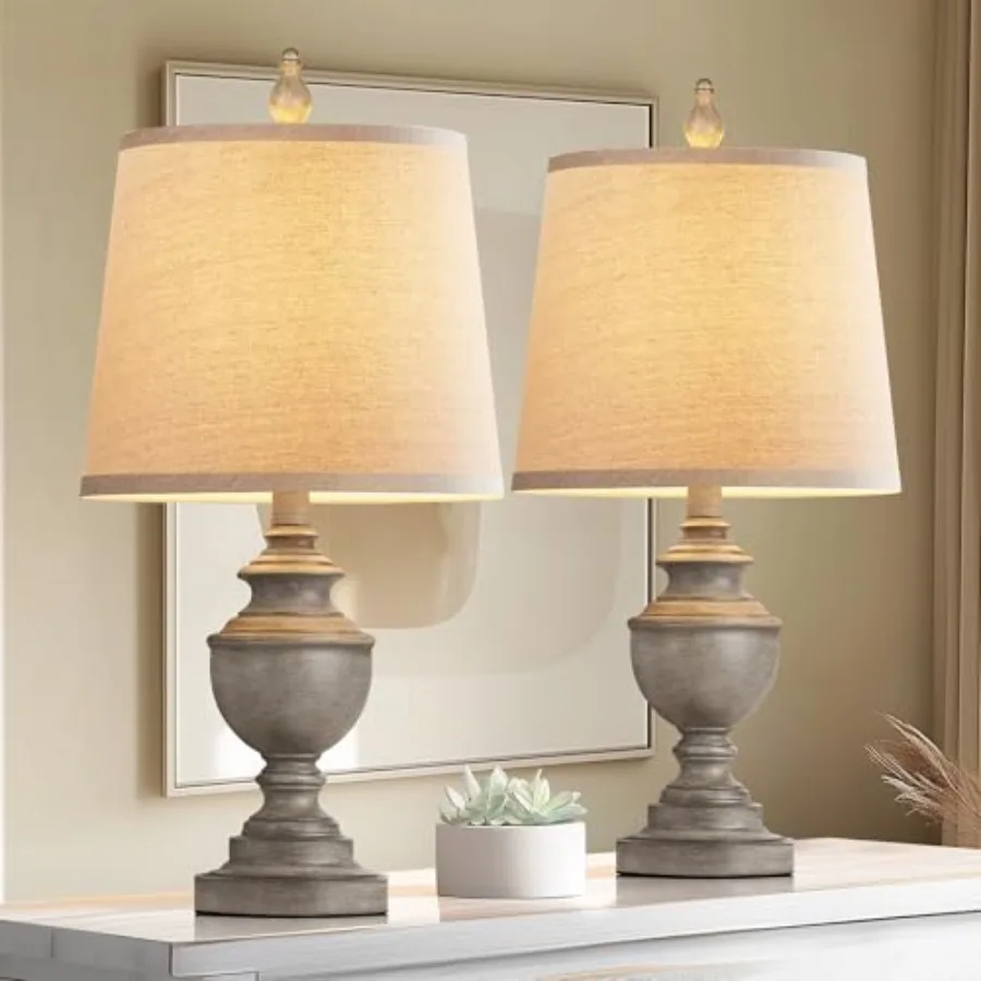 Retro Table Lamps Set of 2, Bedside Lamp for Bedroom Rustic Farmhouse Table Lamps for Living Room, 22" Vintage Nightstand Lamps
Retro Table Lamps Set of 2, Bedside Lamp for Bedroom Rustic Farmhouse Table Lamps for Living Room, 22" Vintage Nightstand Lamps