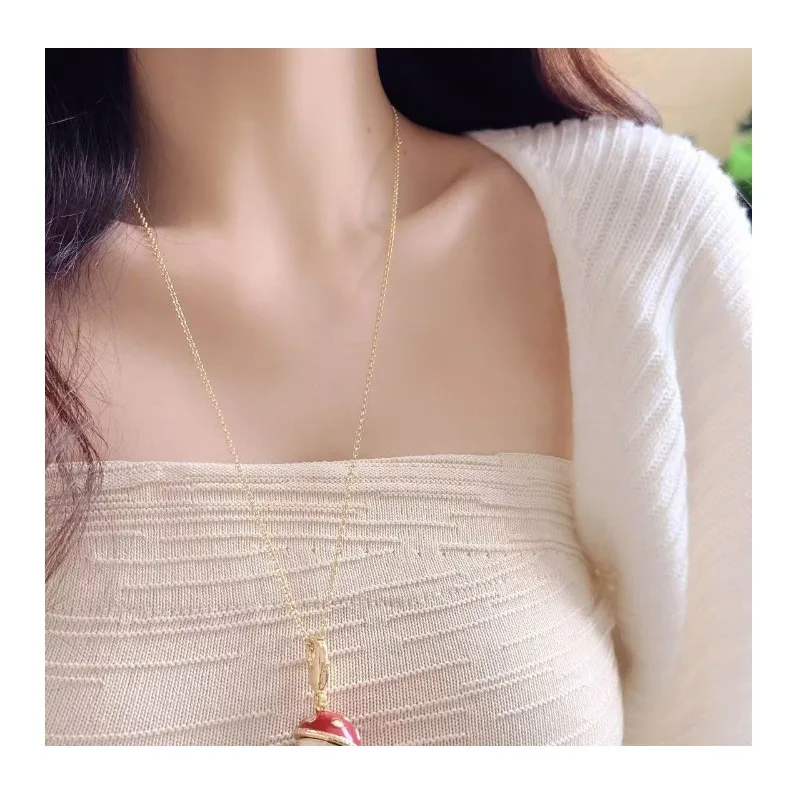 Korean Version of Small Fresh Dripping Mushroom Hut Pendant Necklace Girl Fun Cute Niche Design High-end Sweater Chain
Korean Version of Small Fresh Dripping Mushroom Hut Pendant Necklace Girl Fun Cute Niche Design High-end Sweater Chain