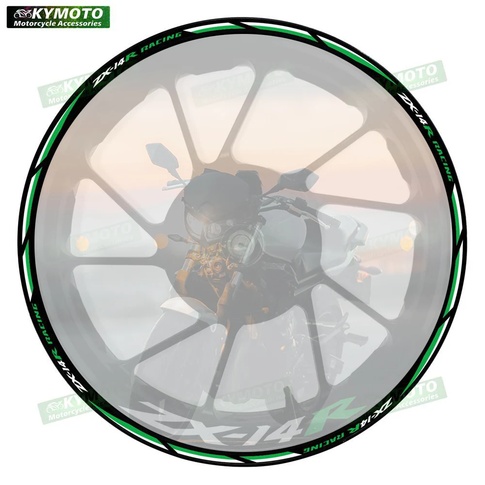 For ZX-14R ZX14R motorcycle accessories 17 inch front and rear wheel stickers fairing rims modified reflective decals decoration
For ZX-14R ZX14R motorcycle accessories 17 inch front and rear wheel stickers fairing rims modified reflective decals decoration