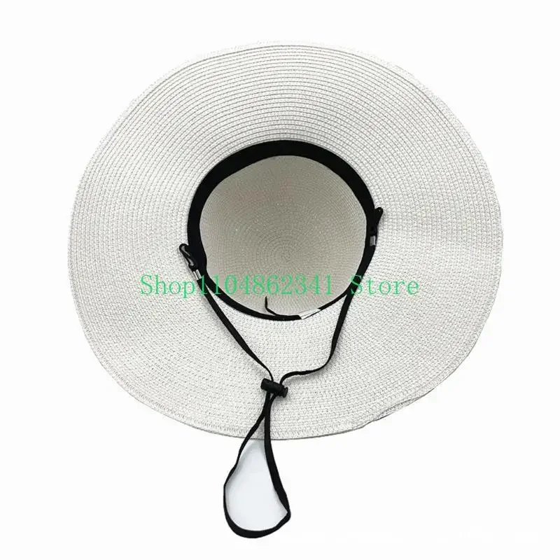 652F Elegant Floppy Straw Hat Woman Foldable Wide Side Casual Female Hat Sunshades Top Cap with Bowknot Travel Sun Cap
652F Elegant Floppy Straw Hat Woman Foldable Wide Side Casual Female Hat Sunshades Top Cap with Bowknot Travel Sun Cap