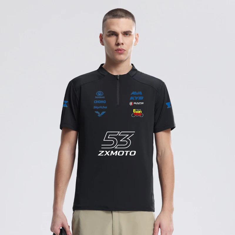 ZX MOTO logo event motorcycle clothing - breathable sweat-absorbing T-shirt with half-neck design, soft and comfortable moisture
ZX MOTO logo event motorcycle clothing - breathable sweat-absorbing T-shirt with half-neck design, soft and comfortable moisture