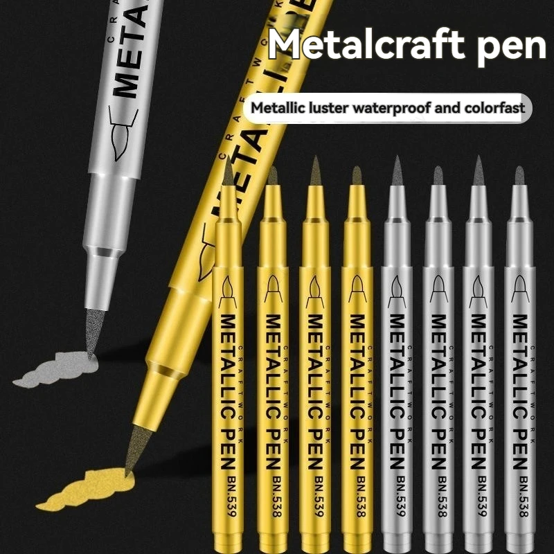 1/10/50Pcs Art Writing Gold Silver White Metallic Paint Pen Set Brush Tip Marker Pen Acrylic Paint Markers Stationery Supplies
1/10/50Pcs Art Writing Gold Silver White Metallic Paint Pen Set Brush Tip Marker Pen Acrylic Paint Markers Stationery Supplies