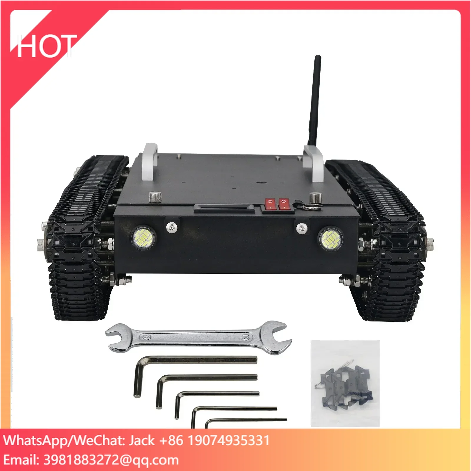 30Kg Load WT-500S Smart RC Robotic Tracked Tank RC Robot Car Base Chassis
30Kg Load WT-500S Smart RC Robotic Tracked Tank RC Robot Car Base Chassis