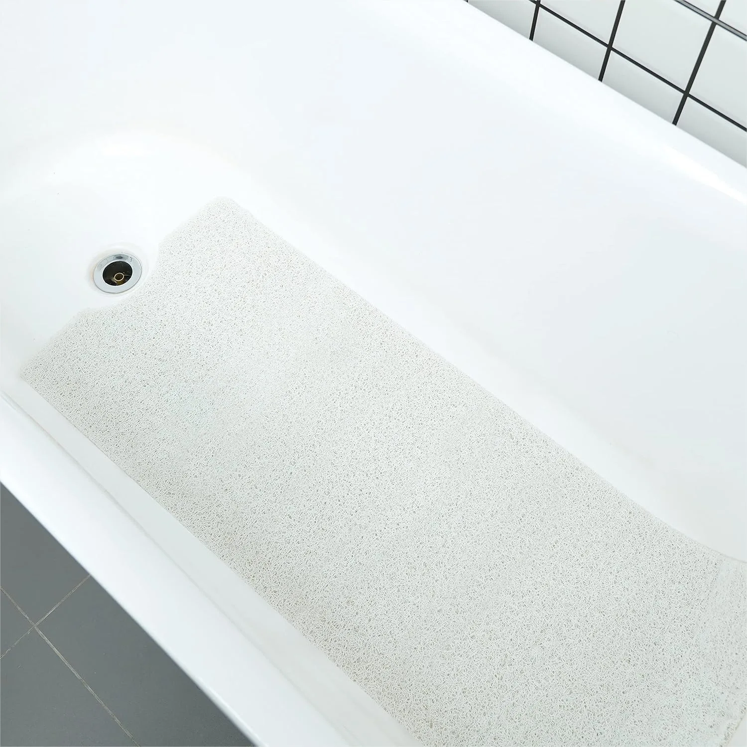 Non Slip Bath Tub Shower Mat 40x16 Inch Soft PVC Loofah Bathtub Mat for Bathroom, No Suction Cups, Anti-Slip, Quick Dry
Non Slip Bath Tub Shower Mat 40x16 Inch Soft PVC Loofah Bathtub Mat for Bathroom, No Suction Cups, Anti-Slip, Quick Dry