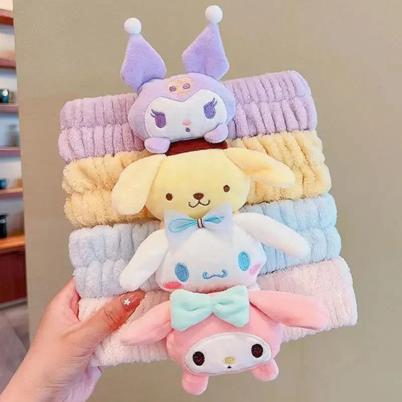 Симпатичная плюшевая повязка на голову Sanrio — мягкая эластичная повязка для мытья лица, My Melody, Cinnamoroll, Kuromi, Pompompurin
Симпатичная плюшевая повязка на голову Sanrio — мягкая эластичная повязка для мытья лица, My Melody, Cinnamoroll, Kuromi, Pompompurin