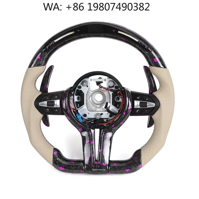 M Style LED Carbon Fiber Leather Steering Wheel, OEM Spec Auto Tuning Parts Fits F10 F15 F16 F20 F30 F31 F35 F36 M3 F80 M4 F82 M
M Style LED Carbon Fiber Leather Steering Wheel, OEM Spec Auto Tuning Parts Fits F10 F15 F16 F20 F30 F31 F35 F36 M3 F80 M4 F82 M