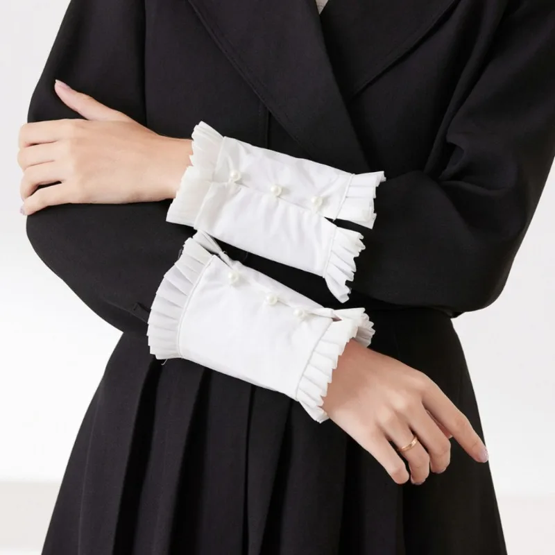1 Pair Court-style Retro Literary Pleated Cotton False Sleeves
1 Pair Court-style Retro Literary Pleated Cotton False Sleeves