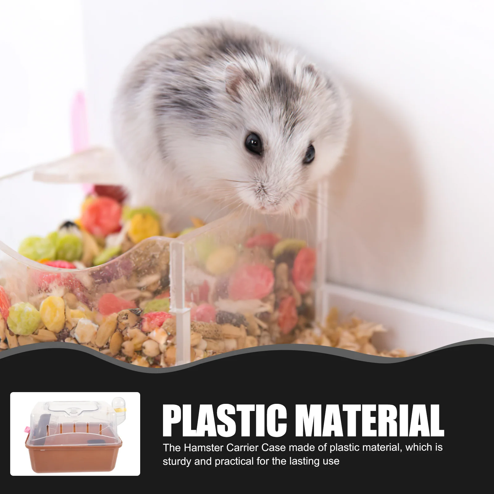 Hamster Carrying Box Portable Small Animal Carrier Cage Outdoor Travel Pet Container Transparent Plastic Case for Hamster Mice
Hamster Carrying Box Portable Small Animal Carrier Cage Outdoor Travel Pet Container Transparent Plastic Case for Hamster Mice