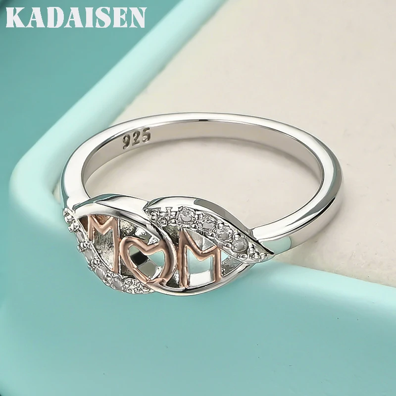925 Sterling Silver MOM Double Round 7-10# Ring For Women Wedding Engagement Party Fashion Charm Jewelry
925 Sterling Silver MOM Double Round 7-10# Ring For Women Wedding Engagement Party Fashion Charm Jewelry