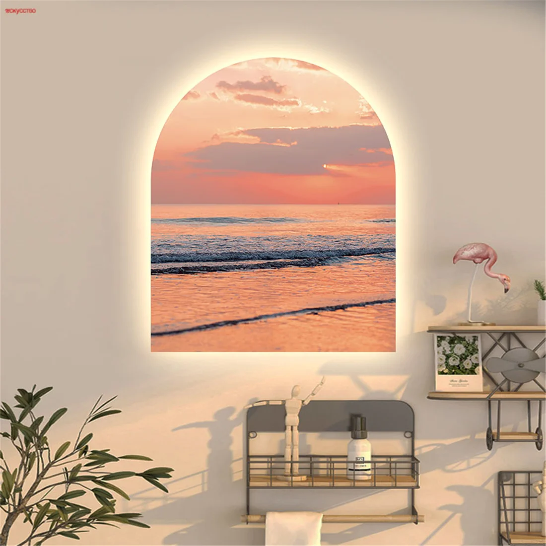 Nordic Sunset Landscape Painting Arched Led Wall Lamp For Children Bedroom Study Restaurant Decoration Indoor Art Ambient Light
Nordic Sunset Landscape Painting Arched Led Wall Lamp For Children Bedroom Study Restaurant Decoration Indoor Art Ambient Light