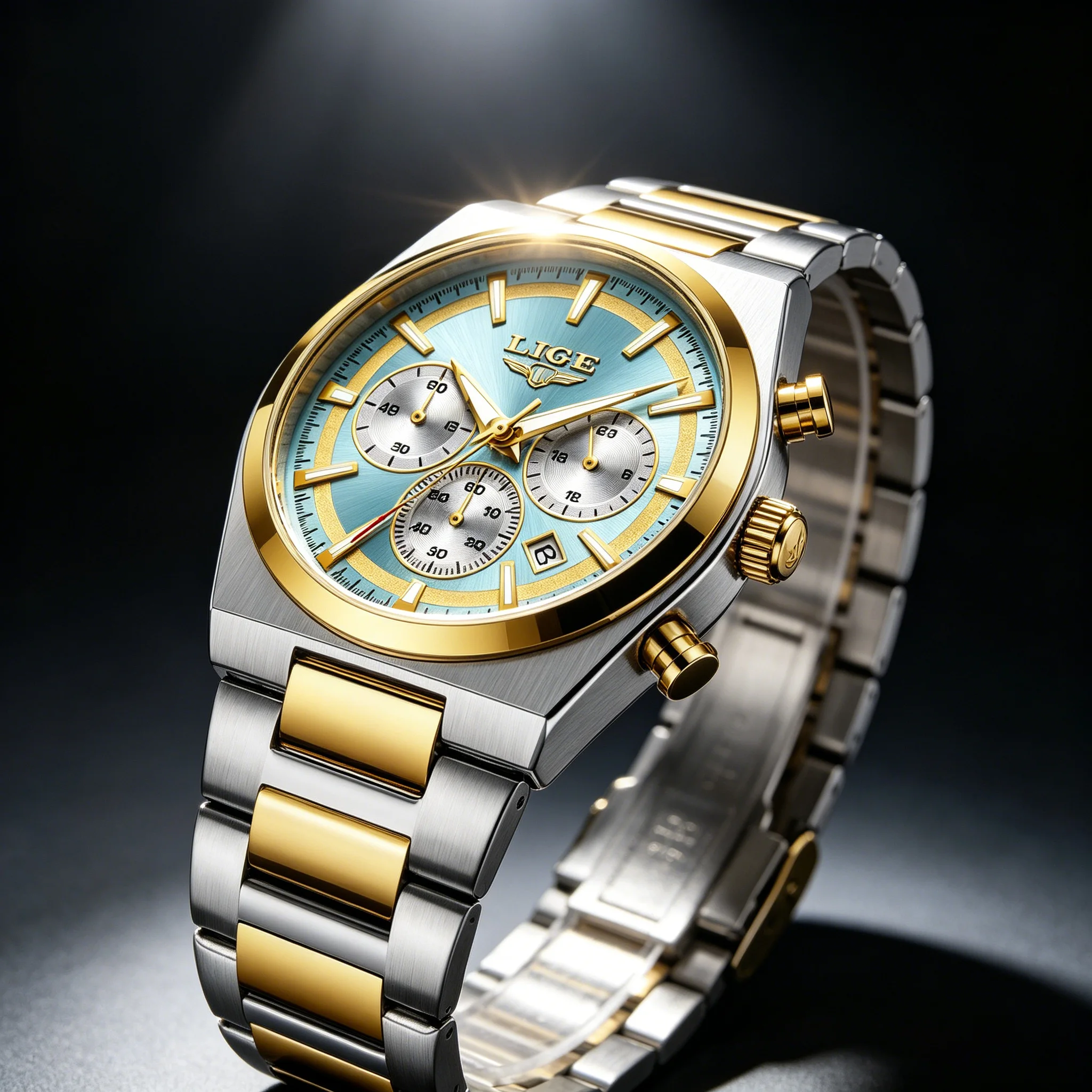 LIGE Mens Watches Fashion Business Quartz Wristwatches Waterproof Stainless Steel Chronograph Luminous Auto Date Watch for Man
LIGE Mens Watches Fashion Business Quartz Wristwatches Waterproof Stainless Steel Chronograph Luminous Auto Date Watch for Man