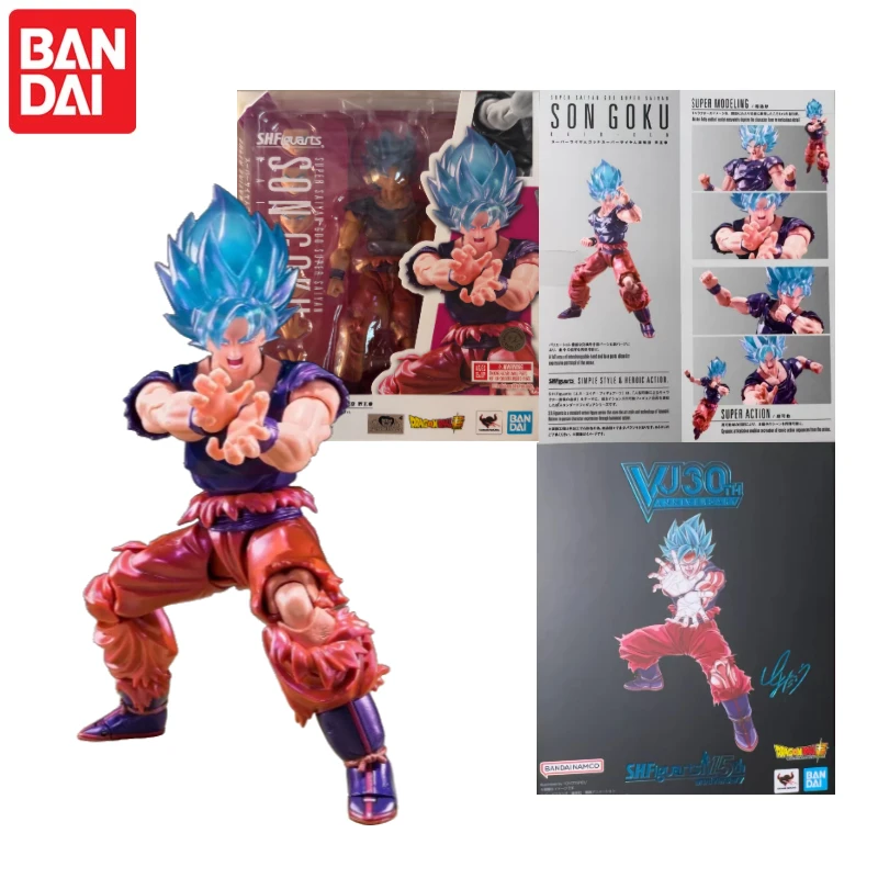 In Stock!Bandai SHF Dragon Ball TNT Limited Edition SSGSS Super Blue Kaioken Son Goku V30th JUMP Action Anime Figures Model Toys
In Stock!Bandai SHF Dragon Ball TNT Limited Edition SSGSS Super Blue Kaioken Son Goku V30th JUMP Action Anime Figures Model Toys