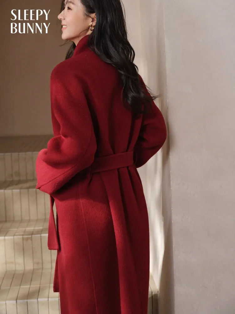 Elegant Double Face Wool Long Overcoat Loose Fit Chic Winter Commuter Outerwear for Women Classic Casual Daily Style Lady Spring
Elegant Double Face Wool Long Overcoat Loose Fit Chic Winter Commuter Outerwear for Women Classic Casual Daily Style Lady Spring