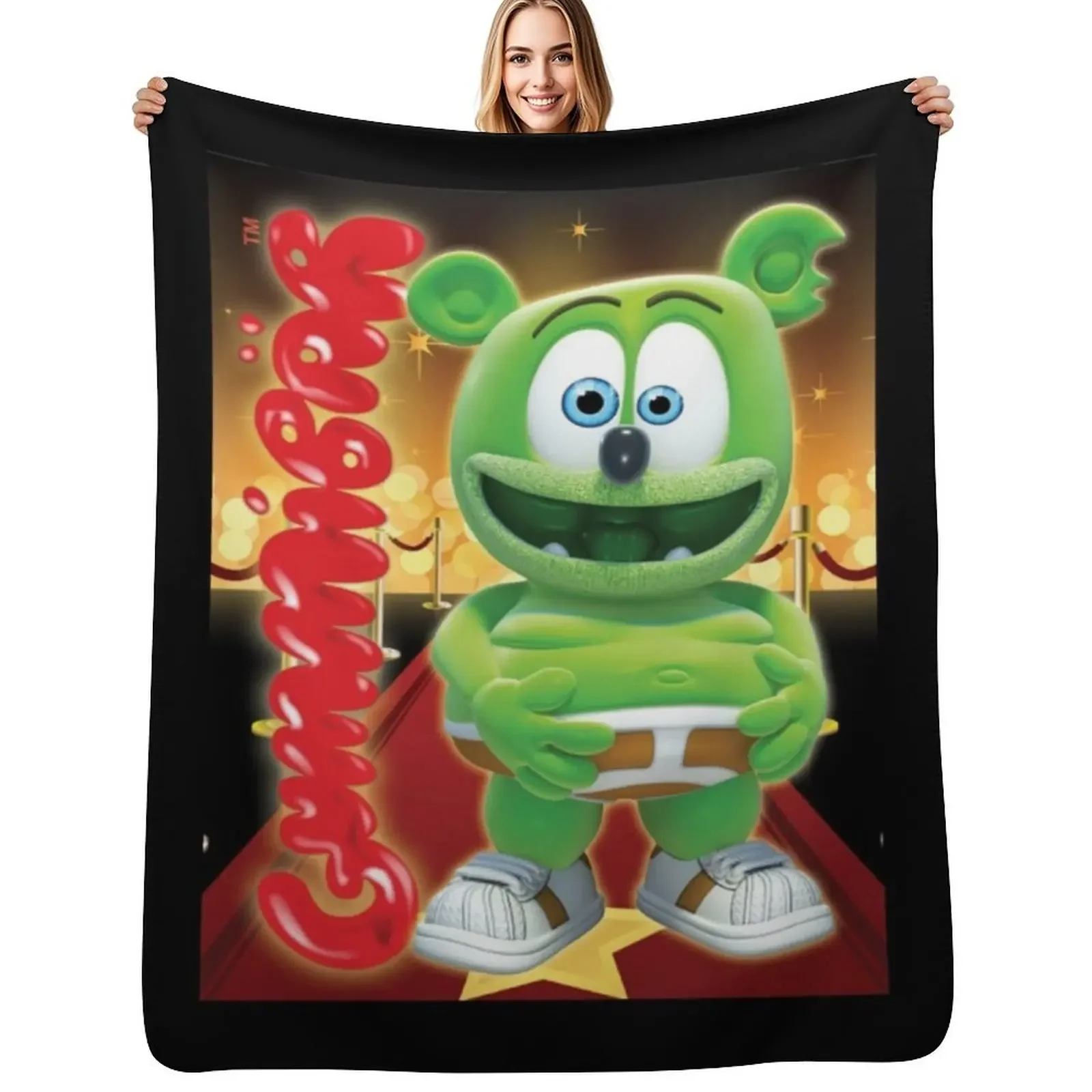 Gummibar (the Gummy Bear) Redcarpet Throw Blanket Sofa Luxury Throw wednesday Blanket
Gummibar (the Gummy Bear) Redcarpet Throw Blanket Sofa Luxury Throw wednesday Blanket