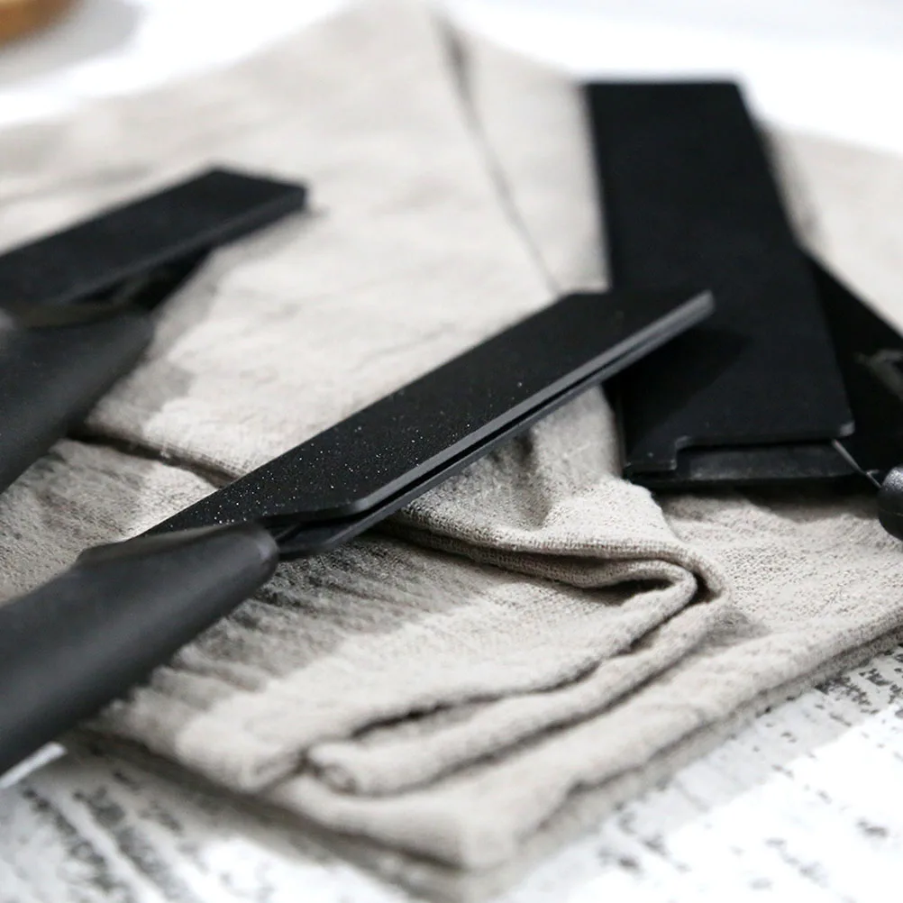5 Pcs Protective Covers Kitchen Sheath Black Portable ABS Long Term Compact Store Space Saving Stylish
5 Pcs Protective Covers Kitchen Sheath Black Portable ABS Long Term Compact Store Space Saving Stylish