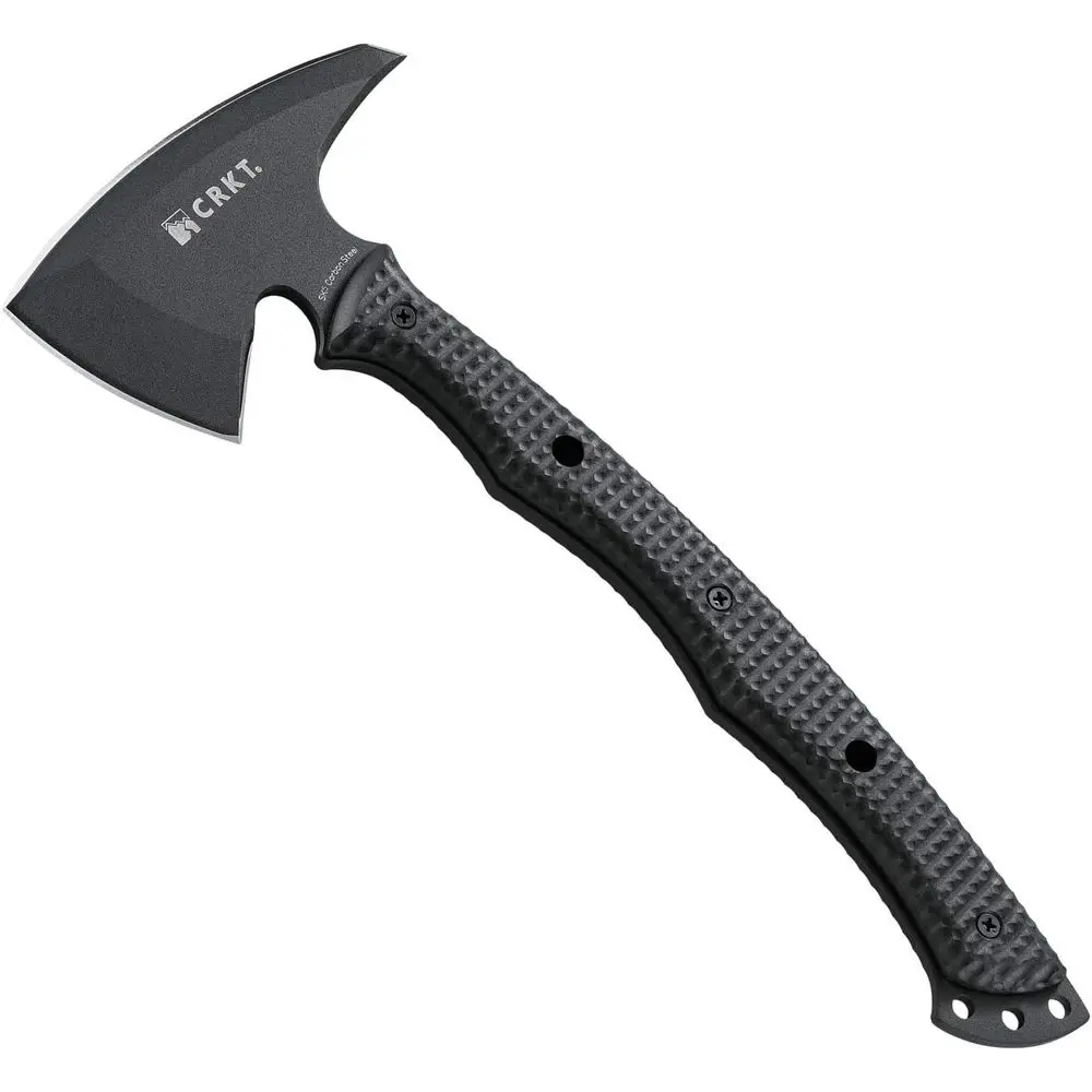 Outdoor Survival Black Tomahawk with Sheath: Plain Edge SK-5 Steel Blade, Reinforced Nylon Handle, Model 2725
Outdoor Survival Black Tomahawk with Sheath: Plain Edge SK-5 Steel Blade, Reinforced Nylon Handle, Model 2725