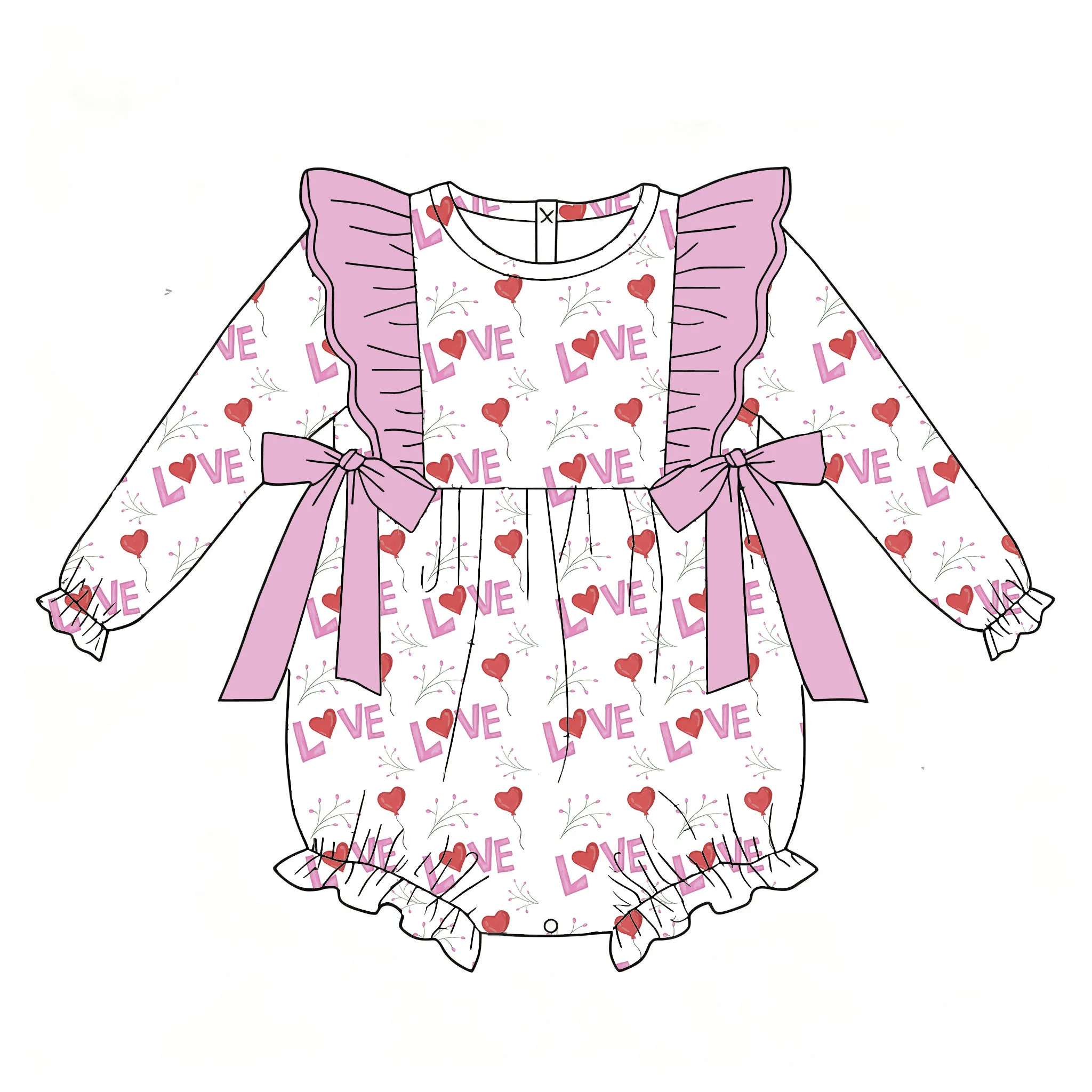 Милый и милый детский бутик на День святого Валентина, детский костюм с длинными рукавами и жемчугом, детский комбинезон с надписью «Любовь», одежда для девочек
Милый и милый детский бутик на День святого Валентина, детский костюм с длинными рукавами и жемчугом, детский комбинезон с надписью «Любовь», одежда для девочек